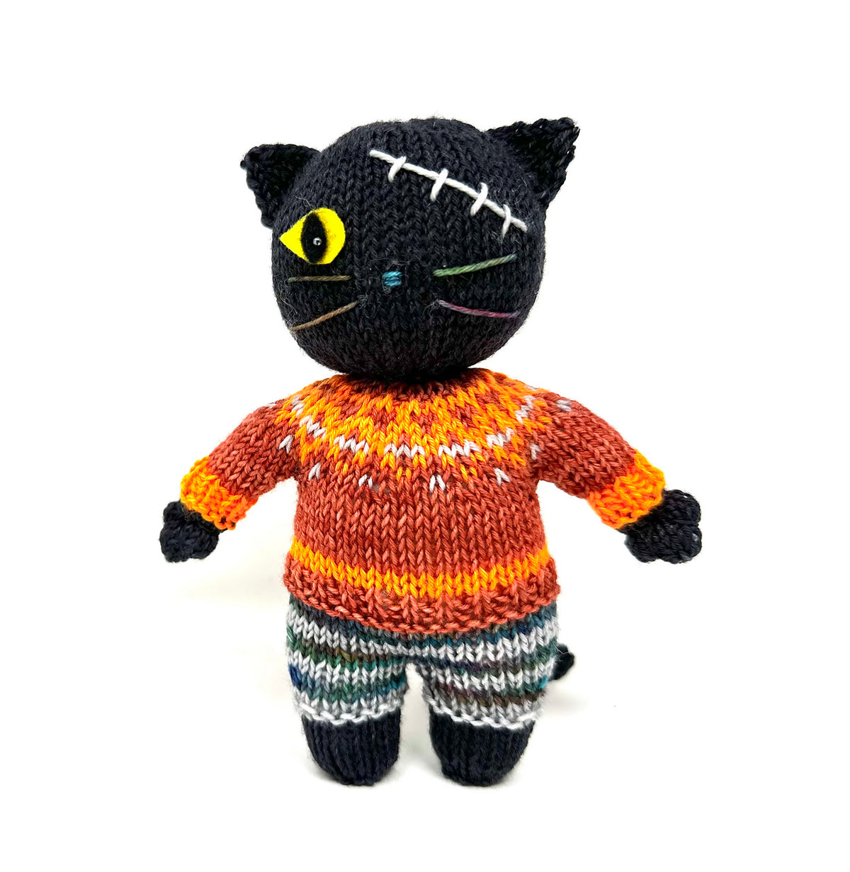 Halloween Cat Knitting Pattern