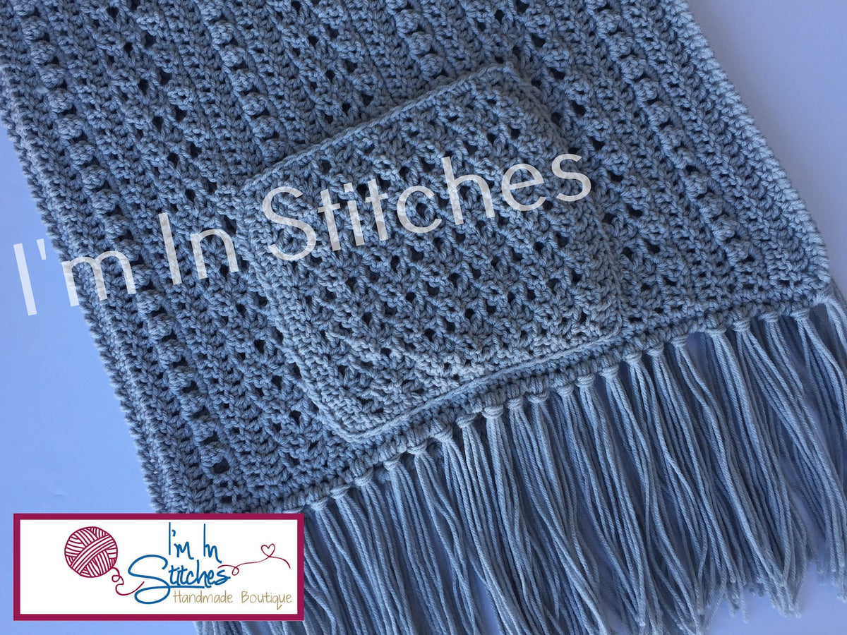 Lesley Pocket Shawl Crochet Pattern