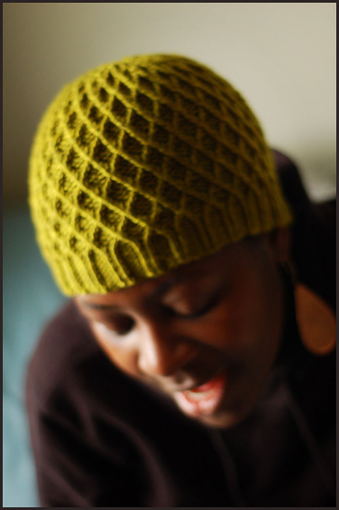 Lattice Cable Beanie Knitting Pattern