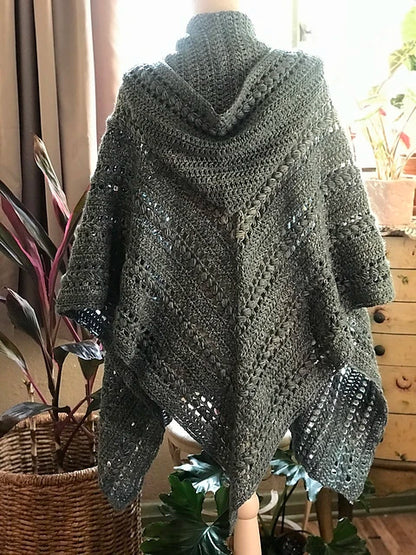 Juliette Hooded Pocket Shawl Crochet Pattern