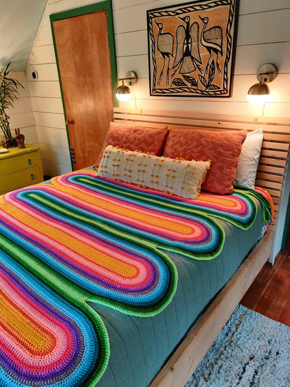 Ribbon Canyon Blanket Crochet Pattern