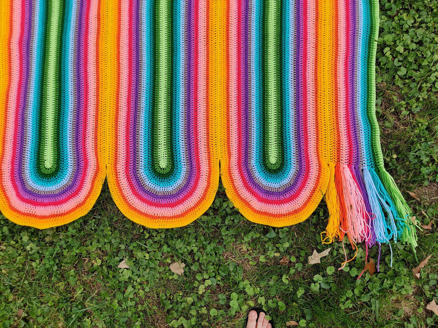 Ribbon Canyon Blanket Crochet Pattern