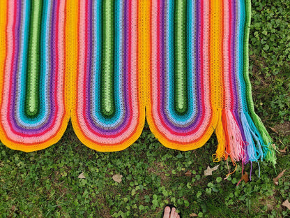 Ribbon Canyon Blanket Crochet Pattern